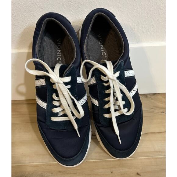 Women's Vionic Nana Navy Casual Sneaker Size 10 - Picture 2 of 7